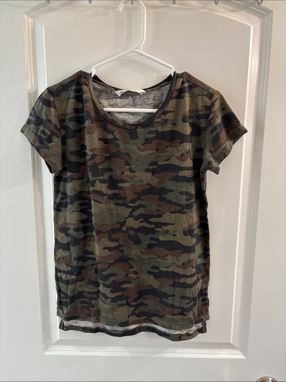 Bluenotes Women's Short-Sleeve Camo Tee in Olive/Brown